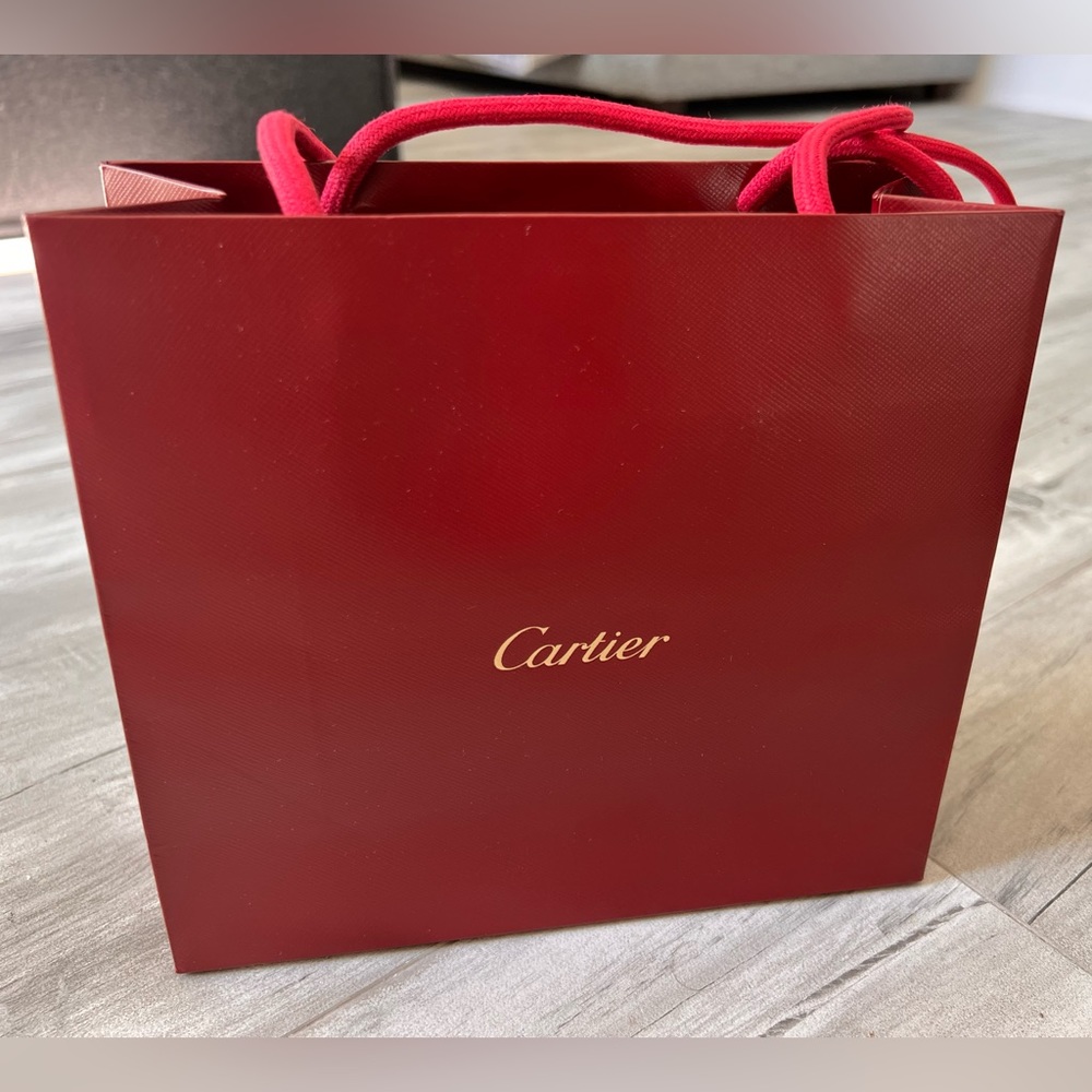 COPY - Authentic Cartier shopping paper bag in excellent condition.